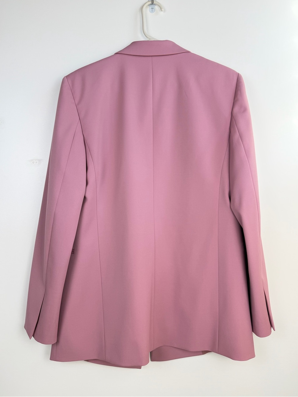 BOSS Hugo Boss Jericoa Stretch Wool Double-Breasted Blazer in Petal Pink US Sz 6 - Picture 9 of 10